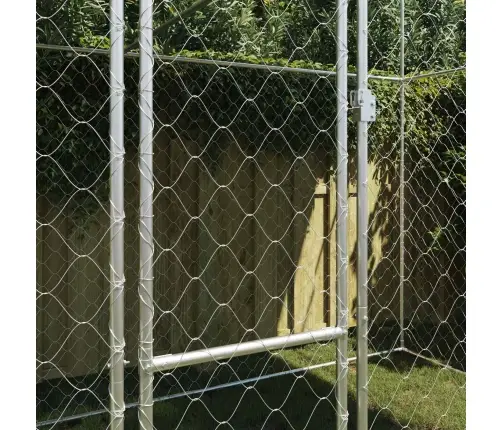 Suņu Būris Sudraba 400 X 200 X 256 Cm Cinkots Tērauds
