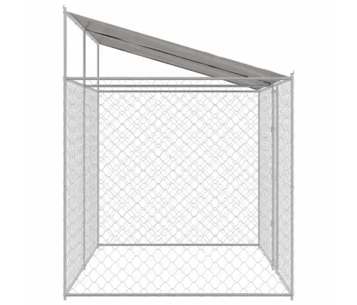 Suņu Būris Sudraba 400 X 200 X 256 Cm Cinkots Tērauds