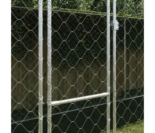 Suņu Būris Sudraba 800 X 200 X 256 Cm Cinkots Tērauds
