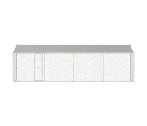 Suņu Būris Sudraba 800 X 200 X 256 Cm Cinkots Tērauds