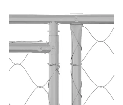Suņu Būris Sudraba 600 X 200 X 256 Cm Cinkots Tērauds