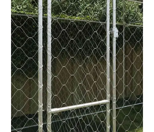 Suņu Būris Sudraba 600 X 200 X 256 Cm Cinkots Tērauds