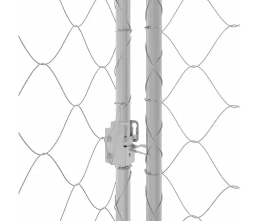 Suņu Būris Sudraba 800 X 200 X 256 Cm Cinkots Tērauds