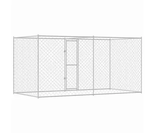 Koerapuur Hõbedane 400 X 200 X 200 Cm Tsinkteras