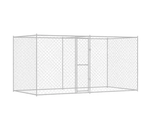 Koerapuur Hõbedane 400 X 200 X 200 Cm Tsinkteras