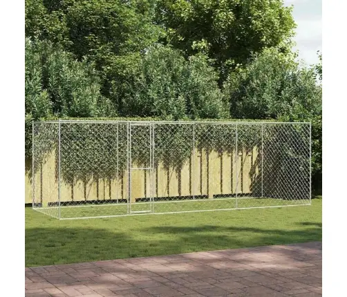 Suņu Būris Sudraba 600 X 200 X 256 Cm Cinkots Tērauds