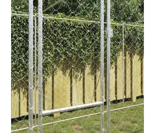 Suņu Būris Sudraba 600 X 200 X 256 Cm Cinkots Tērauds