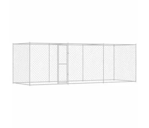 Suņu Būris Sudraba 600 X 200 X 256 Cm Cinkots Tērauds