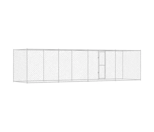 Suņu Būris Sudraba 800 X 200 X 256 Cm Cinkots Tērauds