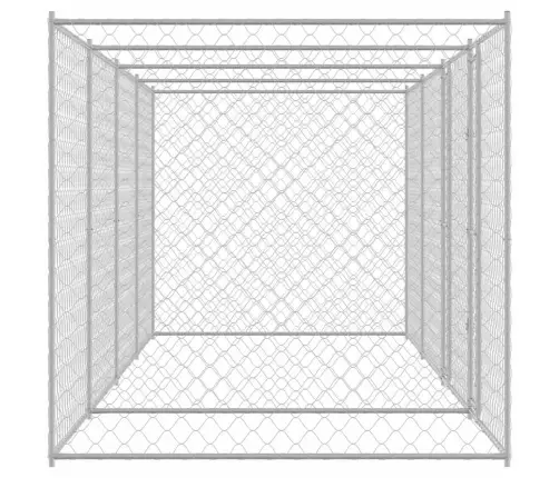 Suņu Būris Sudraba 600 X 200 X 200 Cm Cinkots Tērauds