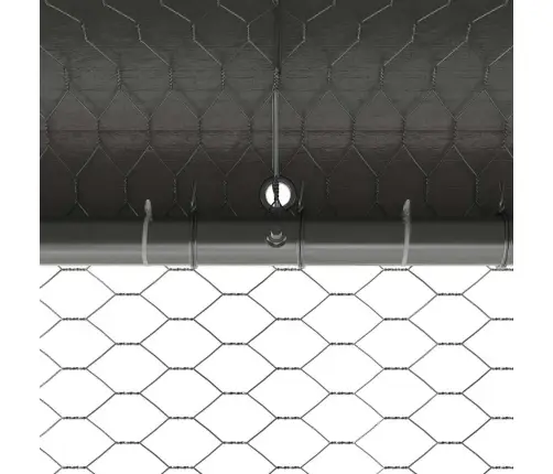 Vistu Būris Sudraba 600 X 200 X 198.5 Cm Cinkots Tērauds Vidaxl