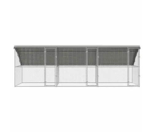 Vistu Būris Sudraba 600 X 200 X 198.5 Cm Cinkots Tērauds Vidaxl