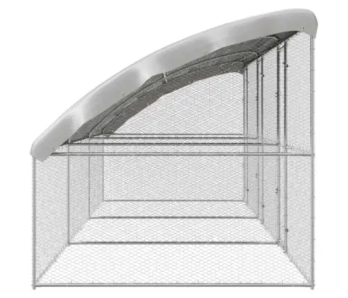 Vistu Būris Sudraba 600 X 200 X 198.5 Cm Cinkots Tērauds Vidaxl