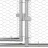 Vistu Būris Sudraba 600 X 200 X 198.5 Cm Cinkots Tērauds Vidaxl Vistu Būris Sudraba 600 X 200 X 198.5 Cm Cinkots Tērauds Vidaxl