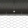 Vistu Būris Sudraba 600 X 200 X 198.5 Cm Cinkots Tērauds Vidaxl Vistu Būris Sudraba 600 X 200 X 198.5 Cm Cinkots Tērauds Vidaxl