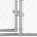 Vištų Narvas Sidabro 800 X 200 X 198.5 Cm Cinkuota Plienas