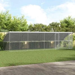 Vištų Narvas Sidabro 800 X 200 X 198.5 Cm Cinkuota Plienas