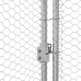 Vištų Narvas Sidabro 400 X 200 X 198.5 Cm Galvanizuotas Plienas