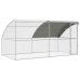 Vištų Narvas Sidabro 400 X 200 X 198.5 Cm Galvanizuotas Plienas