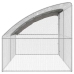 Vištų Narvas Sidabro 400 X 200 X 198.5 Cm Galvanizuotas Plienas
