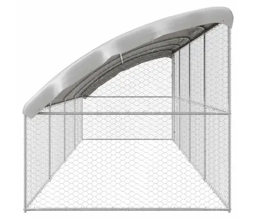 Šunų Narvas 4 Pcs Sidabro 8 X 2 X 2 M Galvanizuotas Plienas