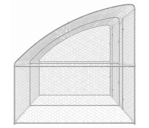 Suņu Būda Ar Uzglabāšanu 2 Pcs Sudraba 4 X 2 X 2 M Tērauds Vidaxl