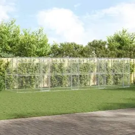 Koerakuut Ladustamisega 4 Pcs Hõbedane 8 X 2 X 2 M Teras