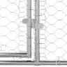 Suņu Būda Ar Uzglabāšanu 3 Pcs Sudraba 6 X 2 X 2 M Tērauds Vidaxl