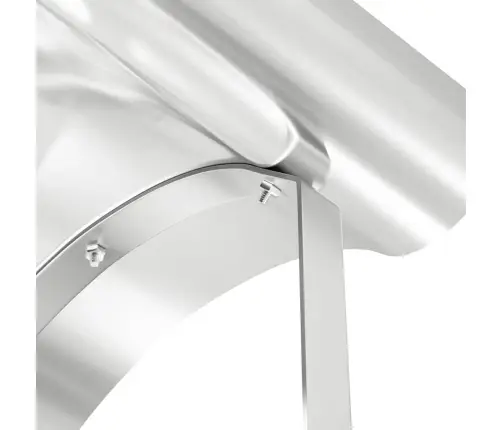 Skursteņa Vāks Sudraba 59.5 X 50 X 36.5 Cm Nerūsējošs Tērauds Vidaxl