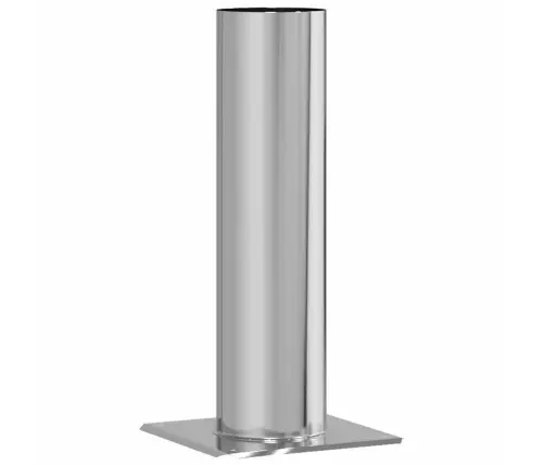 Korstepeade Pikendus Hõbedane 24 X 24 X 50 Cm Roostevaba Teras