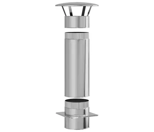 Skursteņa Pagarinājums Sudraba 35 X 35 X 82 Cm Vidaxl