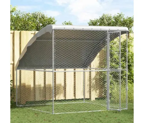 Šunų Narvas Sidabro 2 X 2 X 2 M Galvanizuotas Plienas