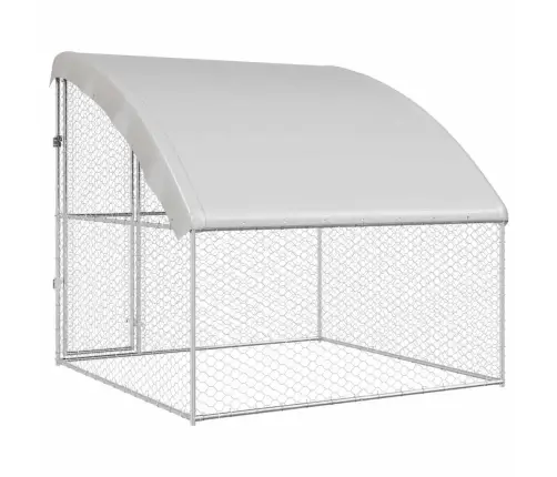 Šunų Narvas Sidabro 2 X 2 X 2 M Galvanizuotas Plienas