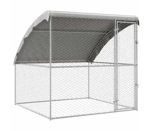 Šunų Narvas Sidabro 2 X 2 X 2 M Galvanizuotas Plienas