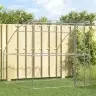 Suņu Būda Ar Uzglabāšanu Sudraba 2 X 2 X 2 M Tērauds Vidaxl