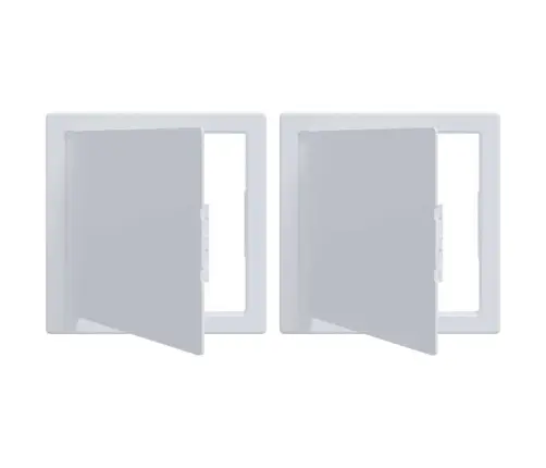 Piekļuves Paneļi 2 Gab. Baltā Krāsā Gultai Pelēkā, Antracīta + Jumta Antracīts, Tumši Sudraba Caurule Kā Paraugs Un Saite Abs Plastmasa Vidaxl