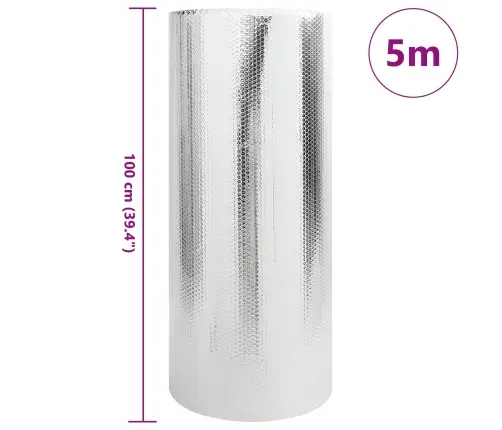 Radiatora Siltuma Atstarojošs Divpusējs 1X5 M Vidaxl