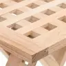 Salokāms Kafijas Galdiņš 33X33X40,5 Cm No Cietā Riekstkoka Vidaxl