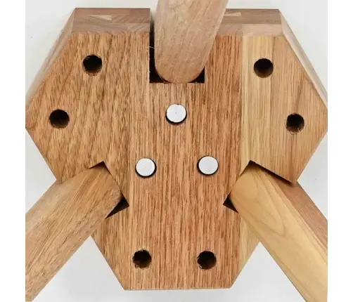 Kafijas Galda Komplekts No Cietkoka Kļavas Un Inženierijas Koka Vidaxl