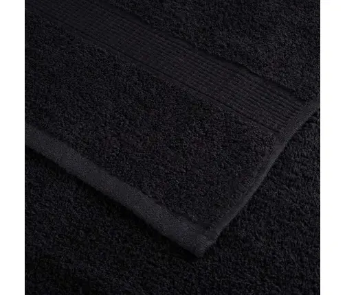 Viesu Dvieļi 50 Pcs Melna 30 X 50 Cm Kokvilna Vidaxl