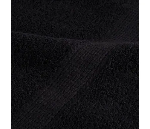 Vannas Dvieļi 25 Pcs Melna 100 X 150 Cm Kokvilna Vidaxl