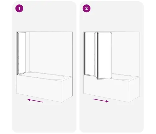 Dušas Aizslietnis Melna 132 X 2 X 140 Cm Alumīnijs Vidaxl
