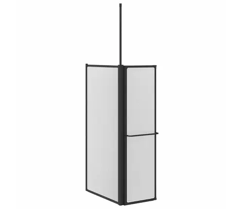 Dušas Aizslietnis Saliekams Melna 120 X 70 X 137 Cm Alumīnijs Vidaxl