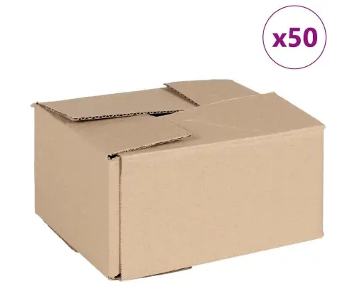 Saliekamā Kaste 50 Gab 20X15X10 Cm Kartons Vidaxl