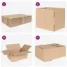 Saliekamā Kaste 50 Gab 35X24X15 Cm Kartons Vidaxl