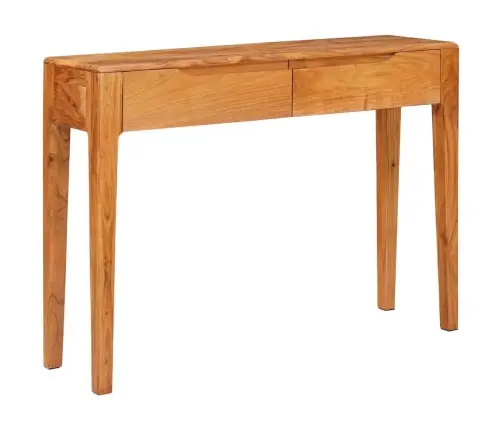 Konsoles Galds Brūna 110 X 30 X 80 Cm Akācijas Masīvkoks Vidaxl