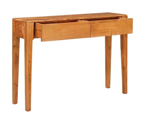 Konsoles Galds Brūna 110 X 30 X 80 Cm Akācijas Masīvkoks Vidaxl