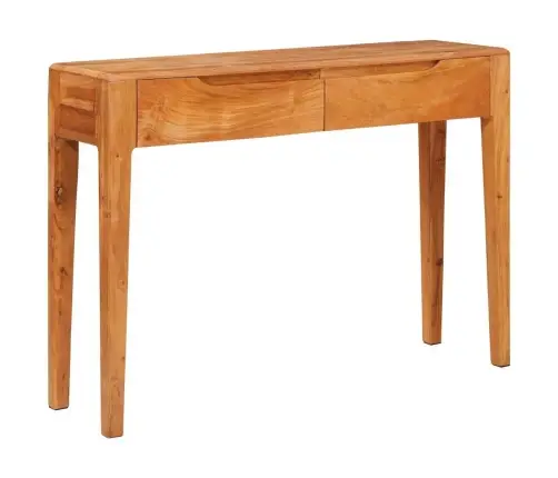 Konsoles Galds Brūna 110 X 30 X 80 Cm Akācijas Masīvkoks Vidaxl