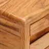 Konsoles Galds Brūna 110 X 30 X 80 Cm Cietā Akācijas Koks Vidaxl