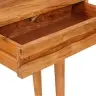 Konsoles Galds Brūna 110 X 30 X 80 Cm Cietā Akācijas Koks Vidaxl